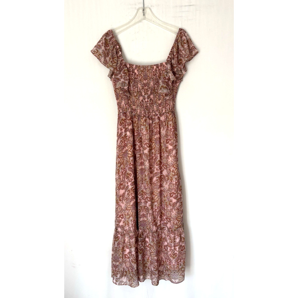 Lucy Paris Dress Medium Maxi Long Aline Floral Boho Sundress